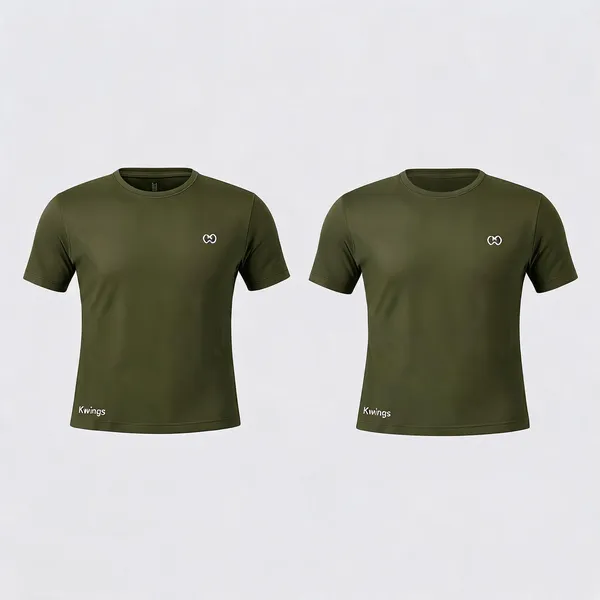 Olive_Green_Premium_Polyester_And_Spandex_Sports_T-Shirt_For_Men
