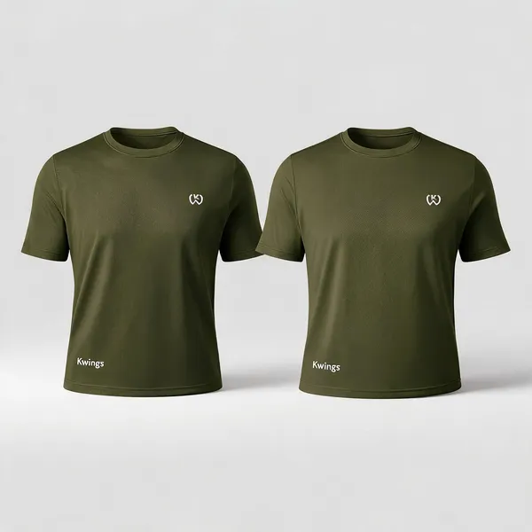 Olive_Green_Premium_Polyester_And_Spandex_Sports_T-Shirt_For_Men