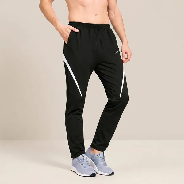 Black_Premium_Polyester_And_Spandex_Track_Pants_For_Men