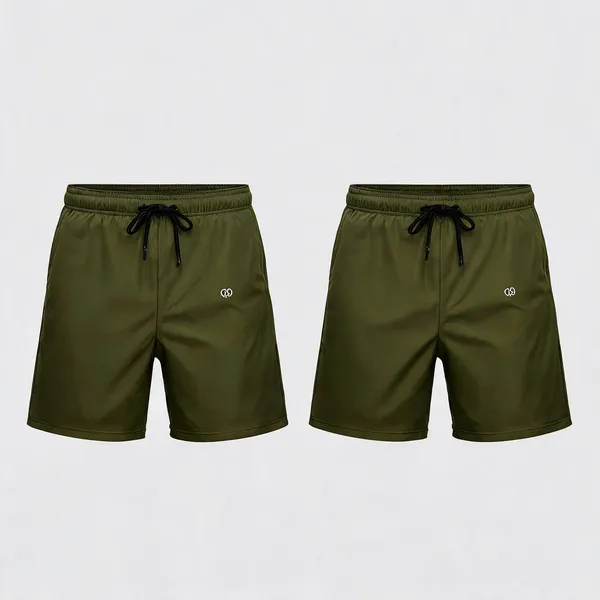 Olive_Green_Premium_Polyester_And_Spandex_Sports_Shorts_For_Men