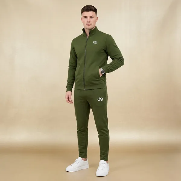 Olive_Green_Premium_Polyester_And_Spandex_Tracksuit_For_Men