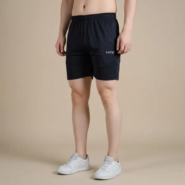 Black_Premium_Polyester_And_Spandex_Sports_Shorts_For_Men