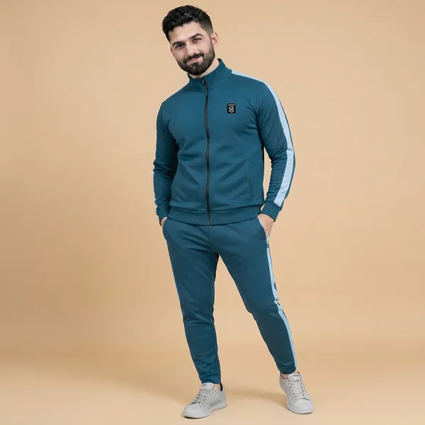 Teal_Premium_Polyester_And_Spandex_Tracksuit_For_Men
