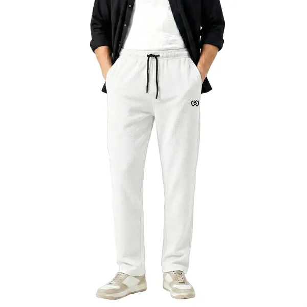 White_Premium_Polyester_And_Spandex_Track_Pants_For_Men