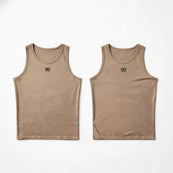 Beige_Premium_Polyester_And_Spandex_Tank_Top_For_Men