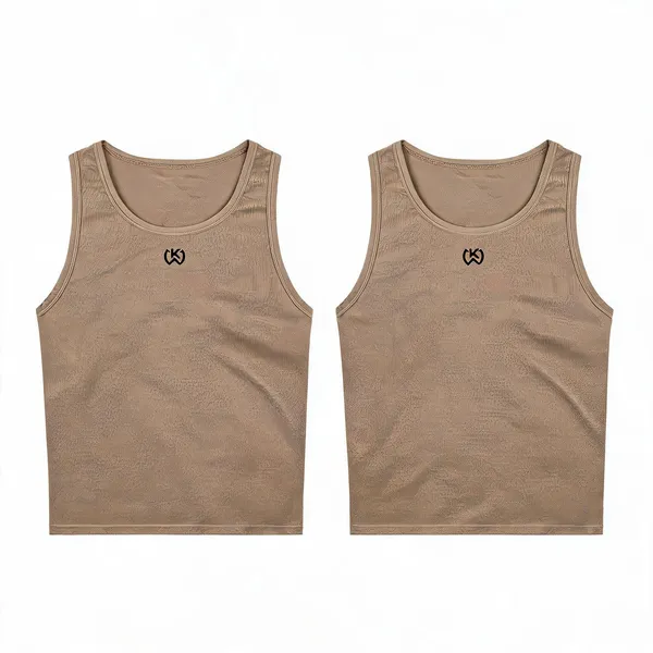 Beige_Premium_Polyester_And_Spandex_Tank_Top_For_Men