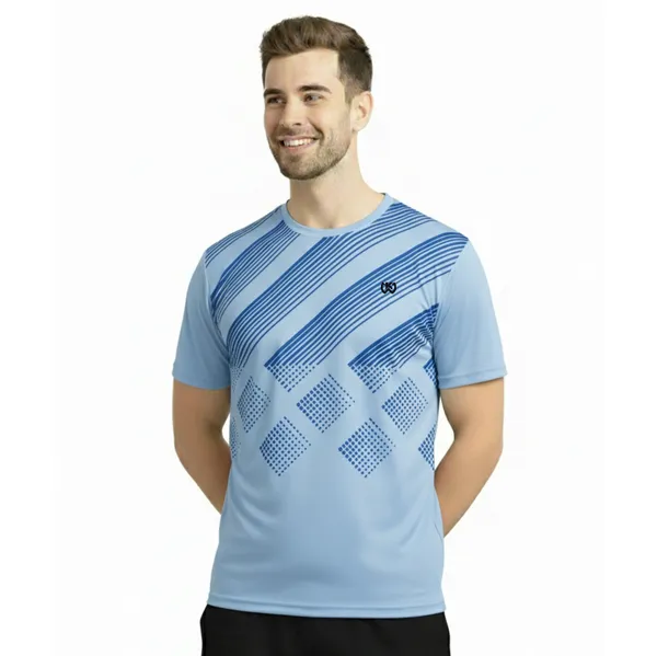 Sky_Blue_Premium_Polyester_And_Spandex_Sports_T-Shirt_For_Men