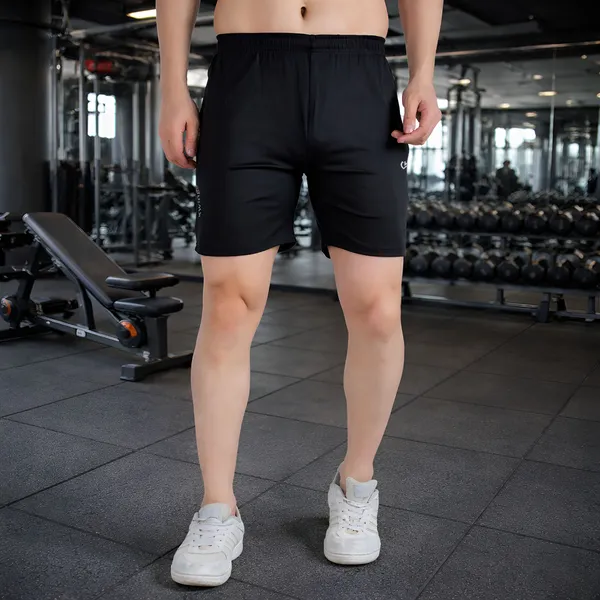Black_Premium_Polyester_And_Spandex_Sports_Shorts_For_Men