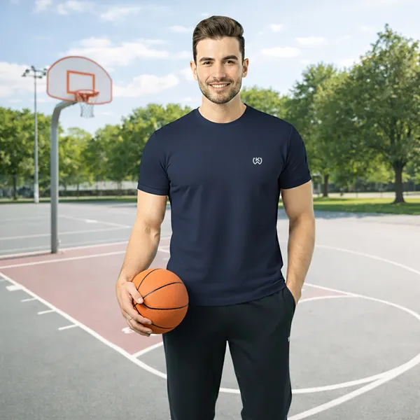 Navy_Blue_Premium_Polyester_And_Spandex_Sports_T-Shirt_For_Men