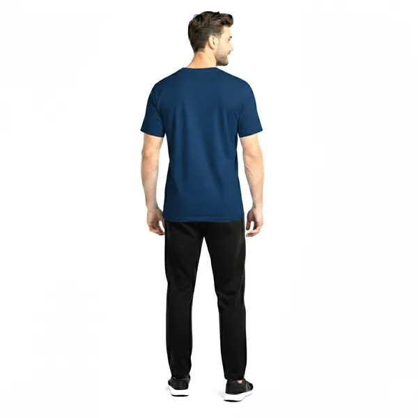 Navy_Premium_Polyester_And_Spandex_Sports_T-Shirt_For_Men