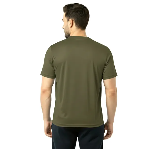 Olive_Green_Premium_Polyester_And_Spandex_Sports_T-Shirt_For_Men
