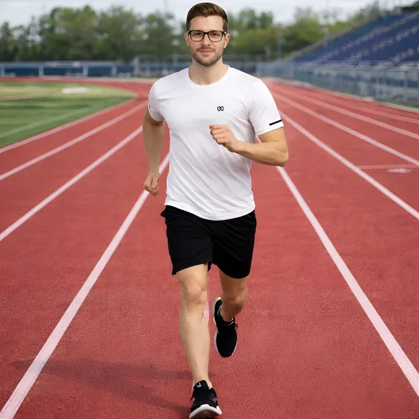 White_Premium_Polyester_And_Spandex_Sports_T-Shirt_For_Men