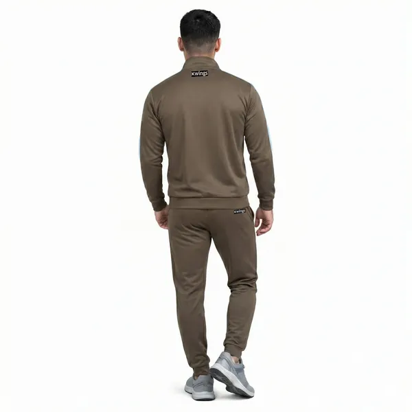 Brown_Premium_Polyester_And_Spandex_Tracksuit_For_Men