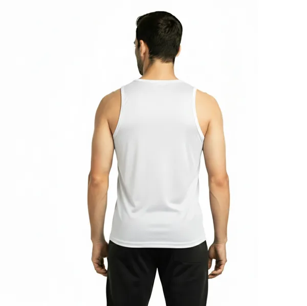 White_Premium_Polyester_And_Spandex_Tank_Top_For_Men
