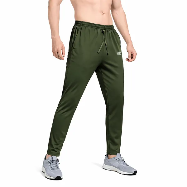 Olive_Green_Premium_Polyester_And_Spandex_Track_Pants_For_Men