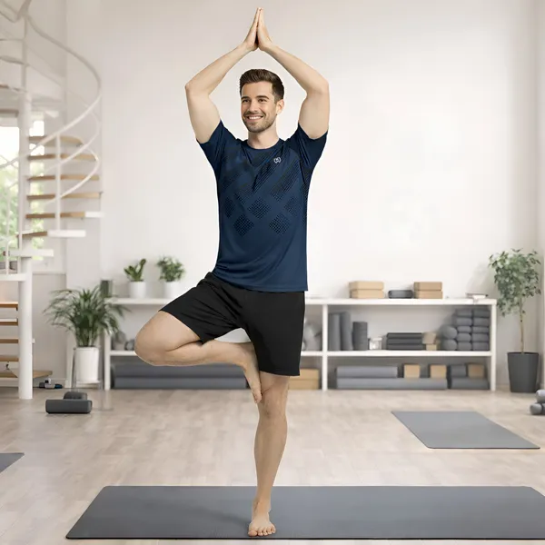 Navy_Premium_Polyester_And_Spandex_Sports_T-Shirt_For_Men