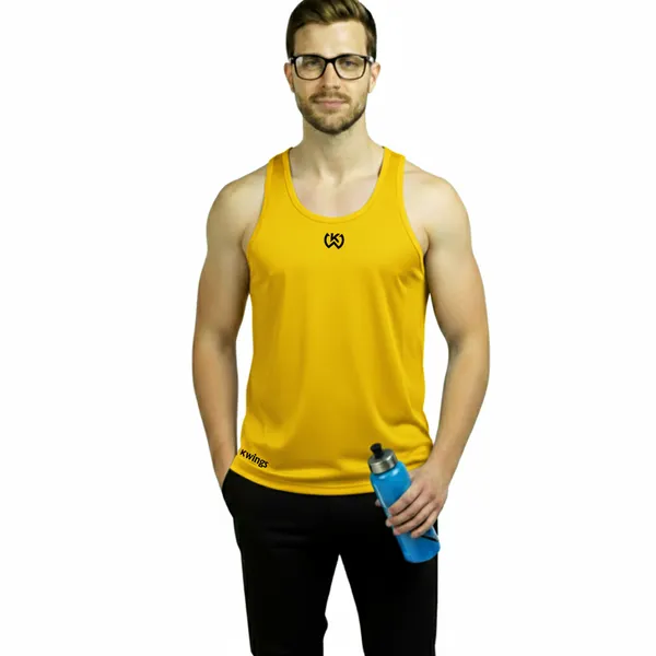Yellow_Premium_Polyester_And_Spandex_Tank_Top_For_Men
