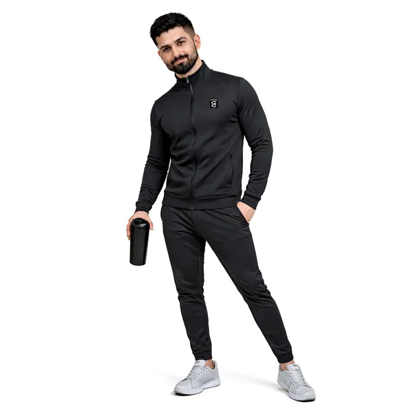 Black_Premium_Polyester_And_Spandex_Tracksuit_For_Men
