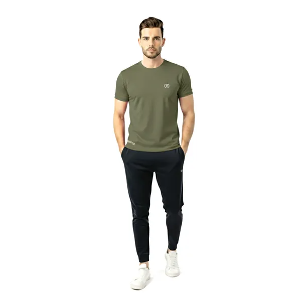 Olive_Green_Premium_Polyester_And_Spandex_Sports_T-Shirt_For_Men