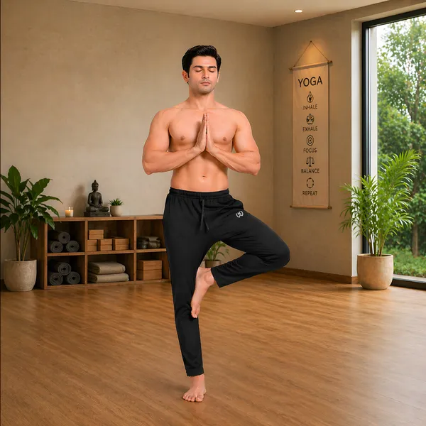 Black_Premium_Polyester_And_Spandex_Track_Pants_For_Men