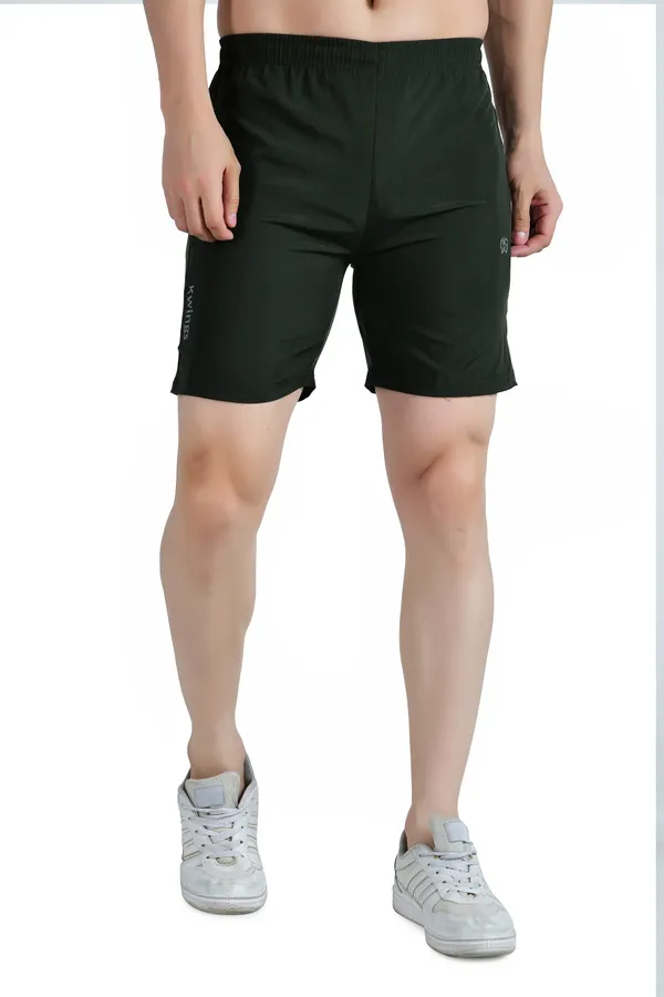 Olive_Green_Premium_Polyester_And_Spandex_Sports_Shorts_For_Men