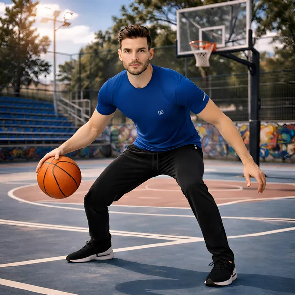 Blue_Premium_Polyester_And_Spandex_Sports_T-Shirt_For_Men