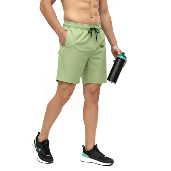 Green_Premium_Polyester_And_Spandex_Sports_Shorts_For_Men