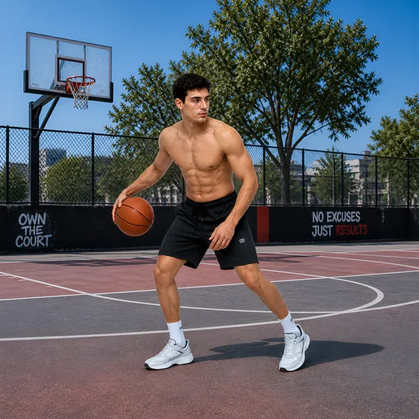 Black_Premium_Polyester_And_Spandex_Sports_Shorts_For_Men