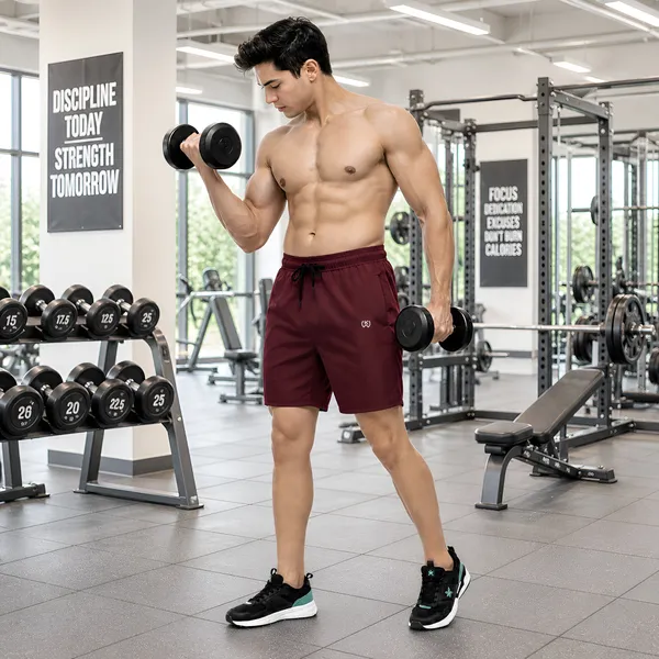 Maroon_Premium_Polyester_And_Spandex_Sports_Shorts_For_Men