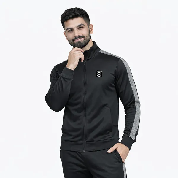 Black_Premium_Polyester_And_Spandex_Tracksuit_For_Men