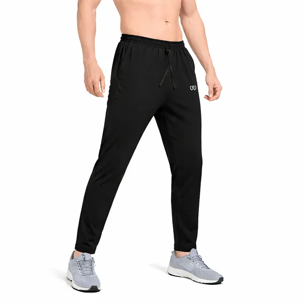 Black_Premium_Polyester_And_Spandex_Track_Pants_For_Men