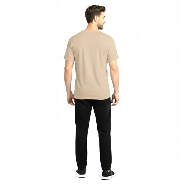 Beige_Premium_Polyester_And_Spandex_Sports_T-Shirt_For_Men