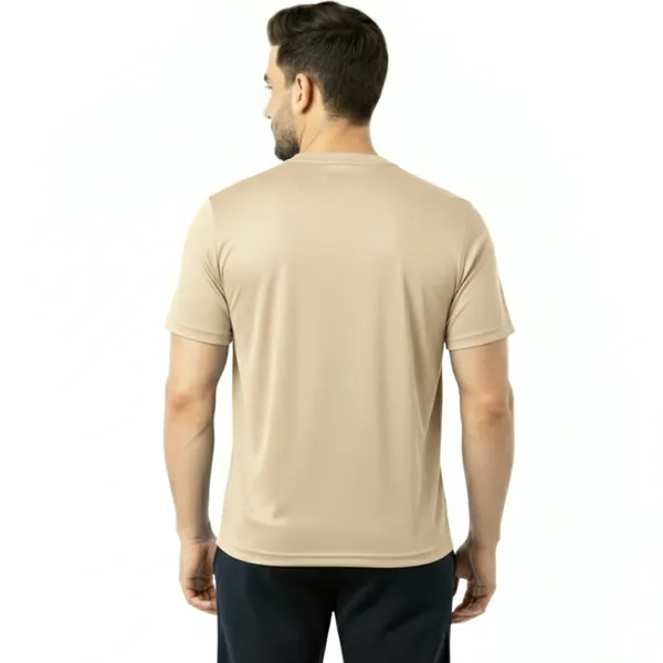 Beige_Premium_Polyester_And_Spandex_Sports_T-Shirt_For_Men