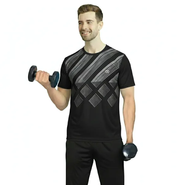 Black_Premium_Polyester_And_Spandex_Sports_T-Shirt_For_Men