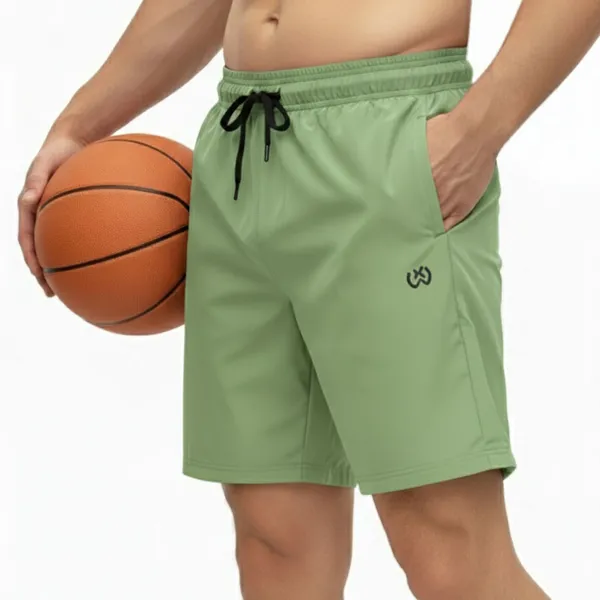 Green_Premium_Polyester_And_Spandex_Sports_Shorts_For_Men