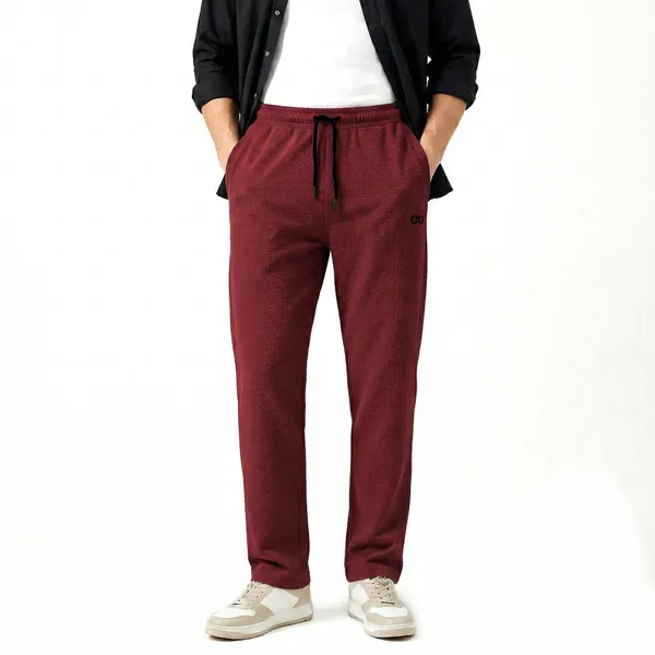Maroon_Premium_Polyester_And_Spandex_Track_Pants_For_Men