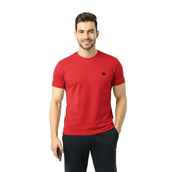 Red_Premium_Polyester_And_Spandex_Sports_T-Shirt_For_Men