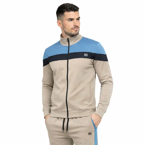 Beige_And_Blue_Premium_Polyester_And_Spandex_Tracksuit_For_Men