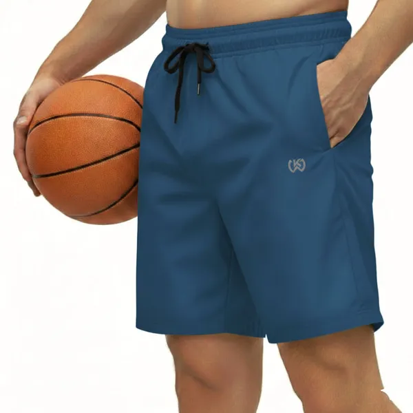 Teal_Blue_Premium_Polyester_And_Spandex_Sports_Shorts_For_Men