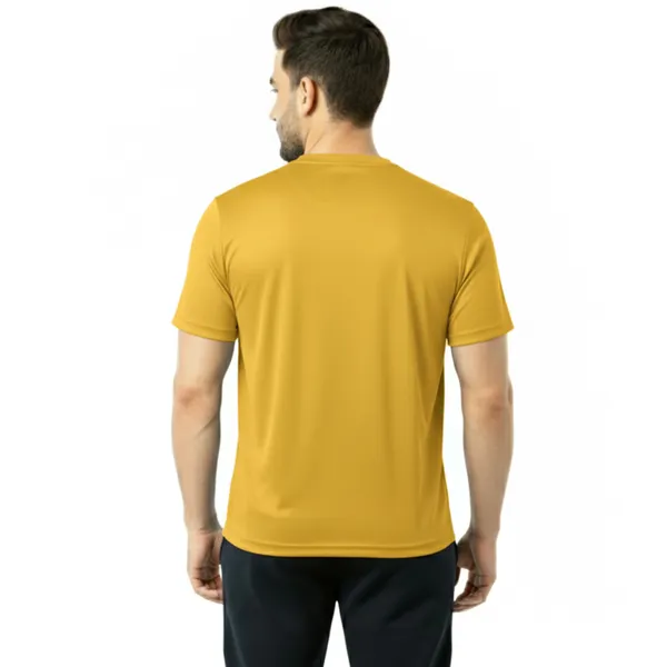 Yellow_Premium_Polyester_And_Spandex_Sports_T-Shirt_For_Men