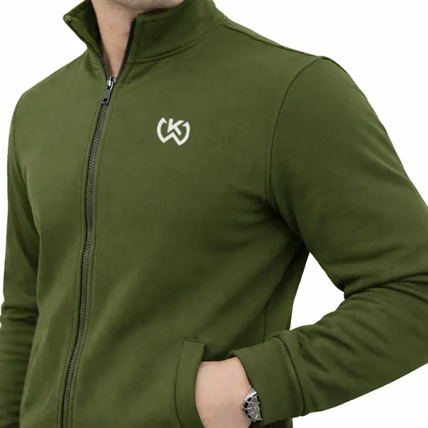 Olive_Green_Premium_Polyester_And_Spandex_Tracksuit_For_Men