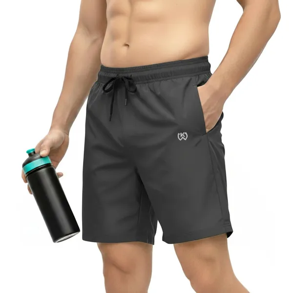 Black_Premium_Polyester_And_Spandex_Sports_Shorts_For_Men