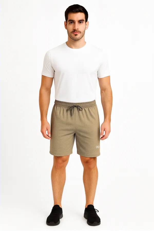 Beige_Premium_Polyester_And_Spandex_Sports_Shorts_For_Men