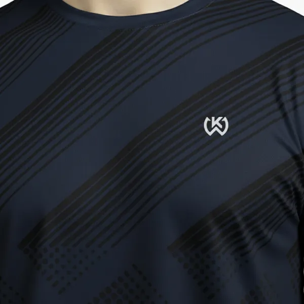 Navy_Premium_Polyester_And_Spandex_Sports_T-Shirt_For_Men