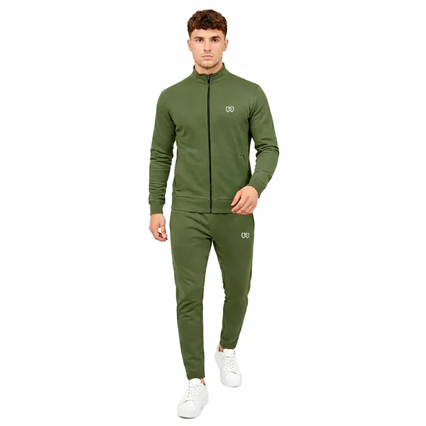 Olive_Green_Premium_Polyester_And_Spandex_Tracksuit_For_Men