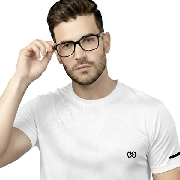 White_Premium_Polyester_And_Spandex_Sports_T-Shirt_For_Men