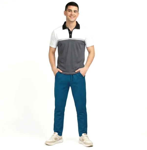 Teal_Blue_Premium_Polyester_And_Spandex_Track_Pants_For_Men