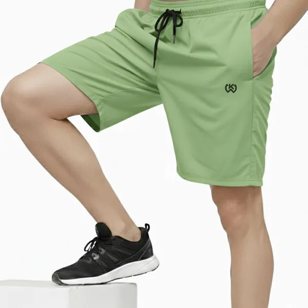 Green_Premium_Polyester_And_Spandex_Sports_Shorts_For_Men