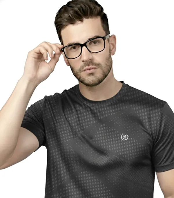Grey_Premium_Polyester_And_Spandex_Sports_T-Shirt_For_Men