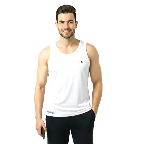 White_Premium_Polyester_And_Spandex_Tank_Top_For_Men